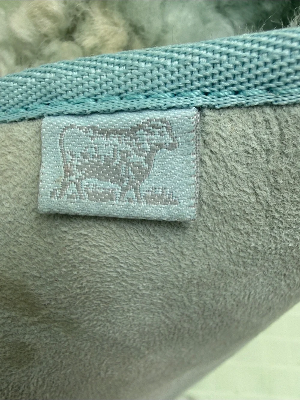 Vintage Light Blue Shearling Lined Short Boots